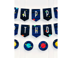 Набор для праздника "Космос" Happy birthday